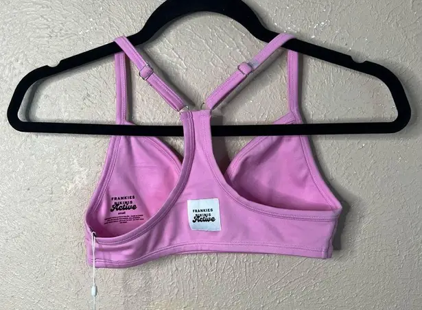 frankie's bikinis NWT  Active Billie Bralette in Baby Pink Small