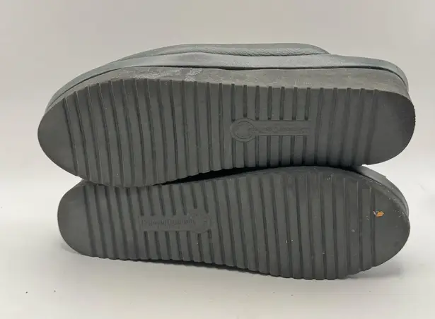 L'amour des Pieds Women's US Size 9 M Arienne Black Leather Wedge Slides Shoes