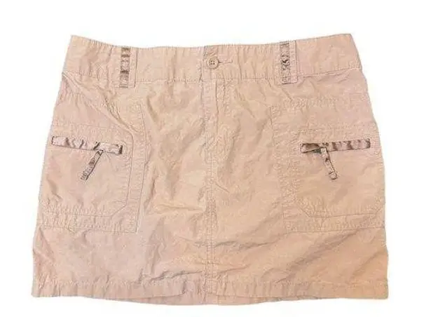 Old Navy Y2K  Light Brown Cargo Mini Skirt Size 6