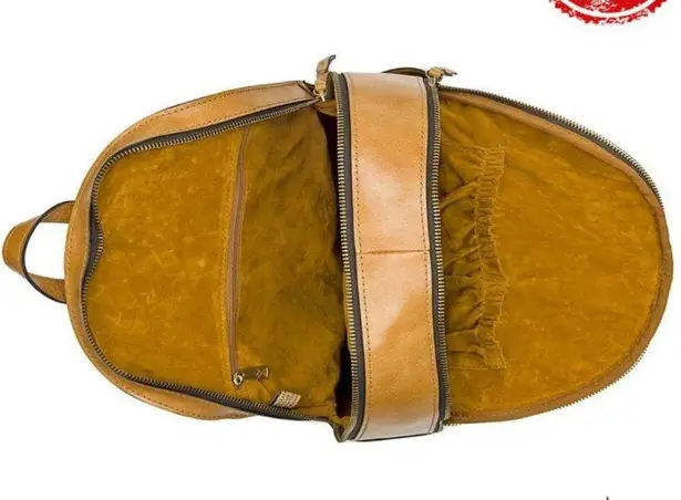 Patricia Nash Turi Woven Leather Medium Backpack Sand Women's Bag