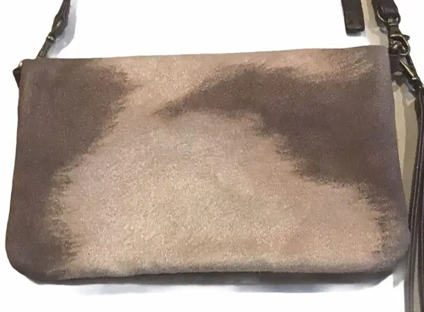 Gigi Hill Faux Suede Crossbody Wristlet Purse