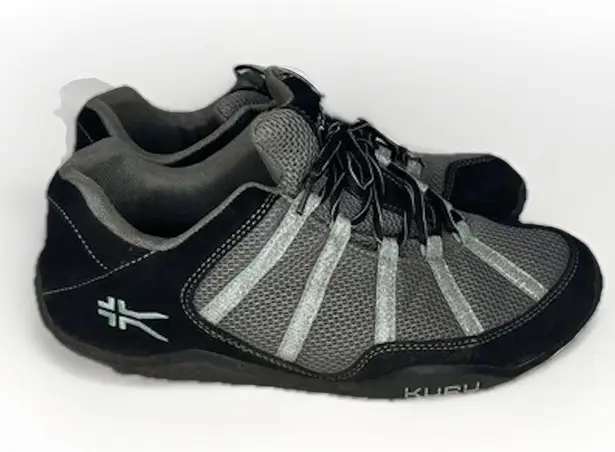 KURU Womens Sneakers Sz 11.5 Gray Black Teal Mesh Comfort Walking Athletic Shoe