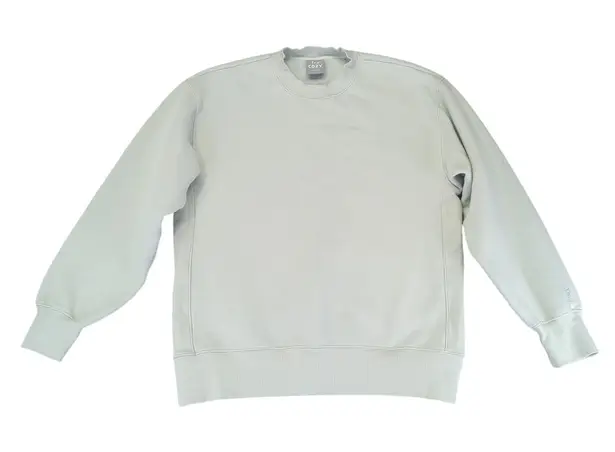 Aritzia TNA The Cozy Fleece Pullover Crew Neck Sweatshirt Boyfriend Women's XS Blue