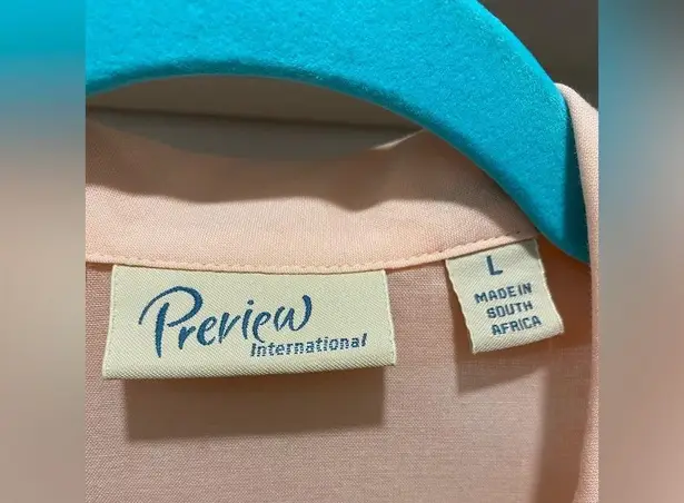 Preview International VTG ‘90s Light Pink Sleeveless Collared Button-Up Blouse