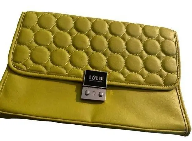 Lulu by Lulu Guinness Lime Green Envelope Style Clutch