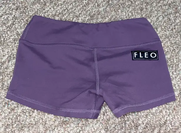 Fleo Power Shorts High Rise 2” Inseam Purple Size XS