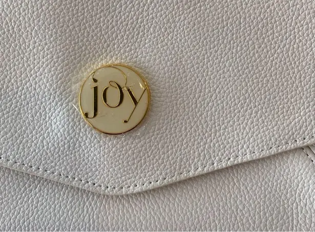 Joy Mangano “Joy Chic”White Leather Satchel, Handbag With RFID NWOT White