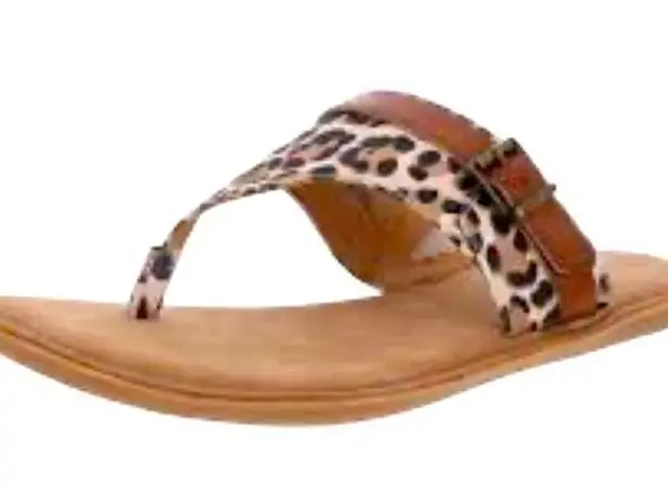 B.O.C. Sandal Mya Womens Animal Print Thong Flat New Sz 9M