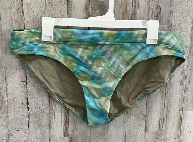 prAna New! Summer Waves Bikini Bottom Mirage Green Women's Size XL Sporty