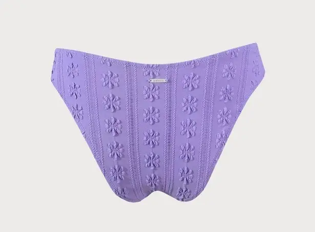 BERLOOK Purple Jacquard Bikini Bottom ONLY 11