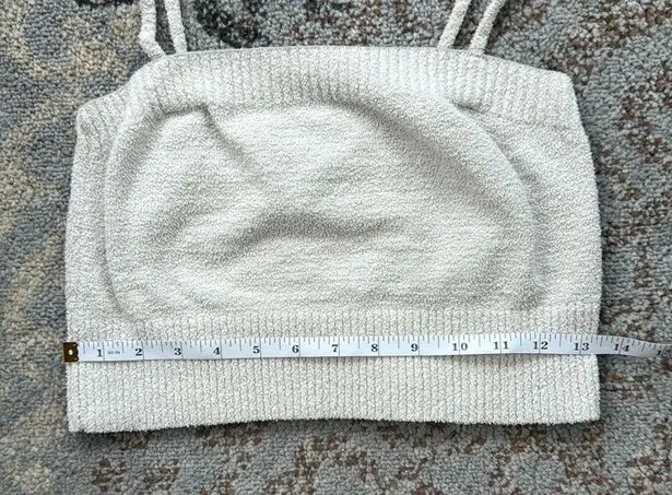 Central Park West New York Terry Crop Top Cream Small