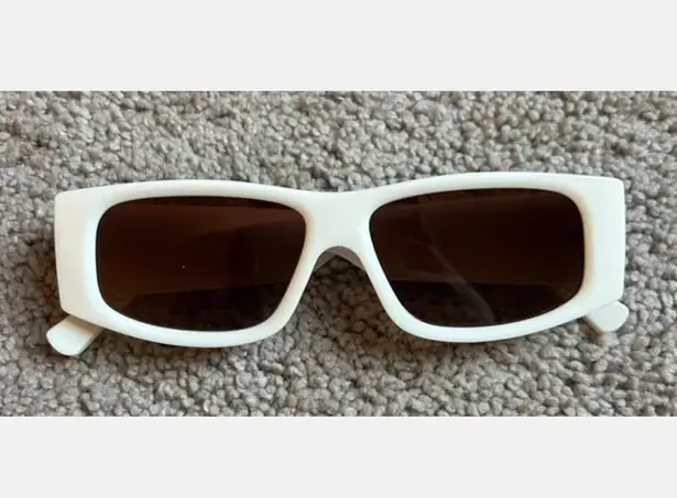 Sojos Super Awesome  White Sunglasses