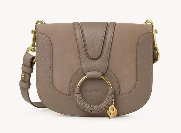 See By Chloe Hana shoulder bag in grained and suede cowhide