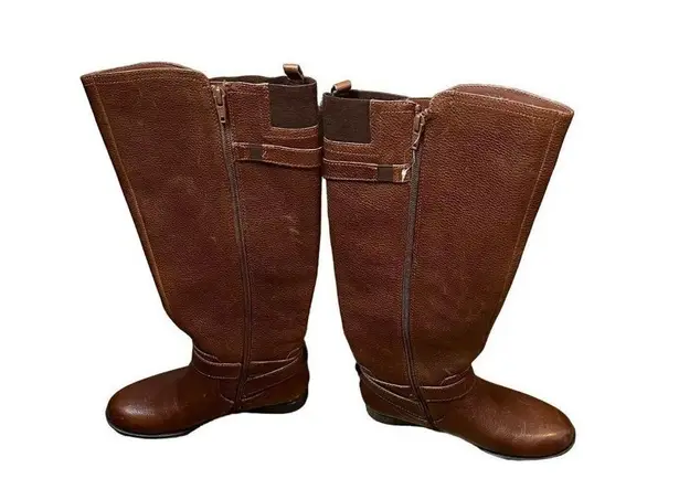 Naturalizer Women's Comfort N5 Brown Leather Riding Boots Size 5.5 Wide Calf Sk