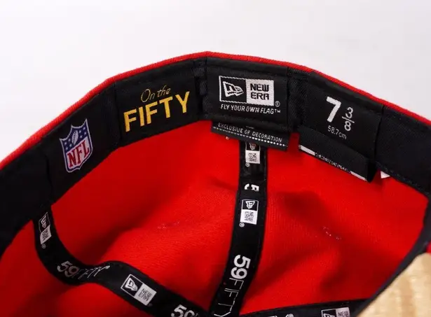 San Francisco 49ers Red NFL Football Fitted Baseball Ball Cap Hat