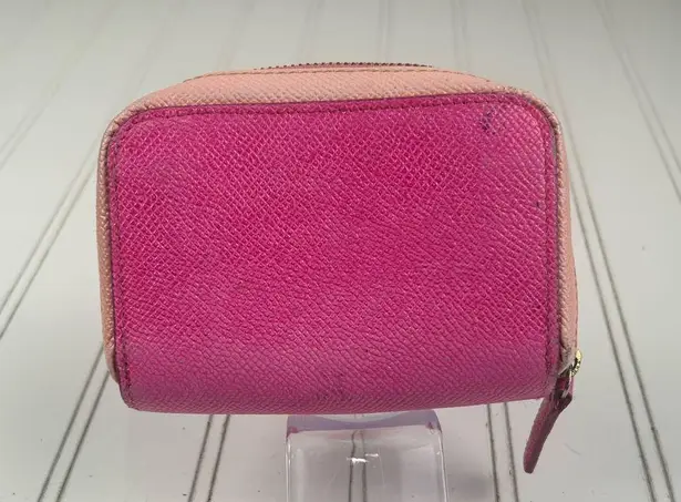 Luria Vintage Pink Leather Zip Wallet