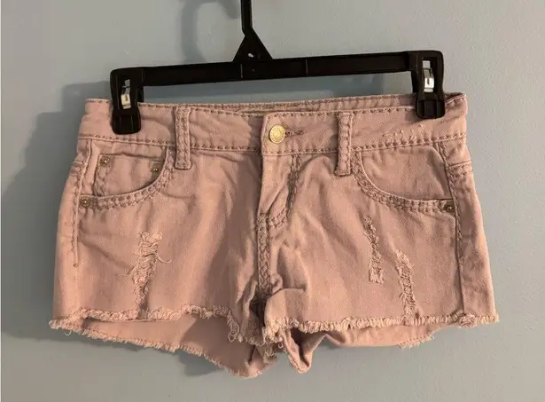 vintage y2k micro mini light purple shorts from wet seal size 3 - Image 2