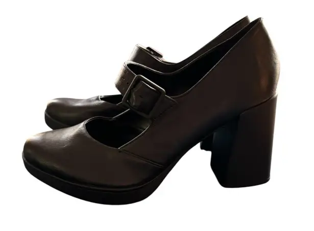 Naturalizer Gen~N Spark Mary Jane Platform Pump Black Size 8.5 3.25”Heel Career