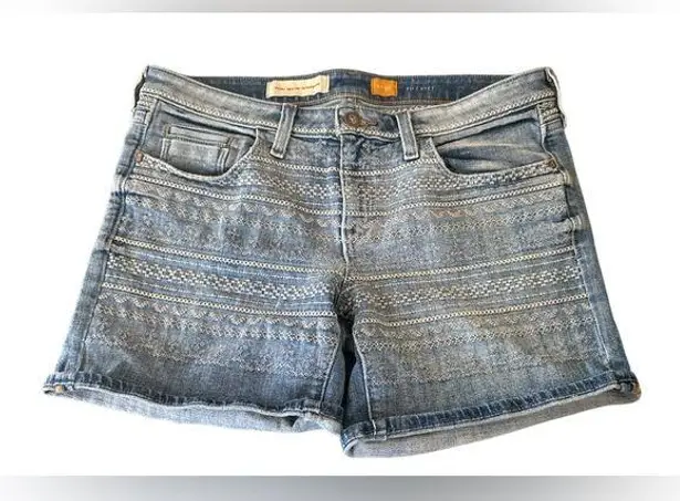 Pilcro and the Letterpress Blue Jean Shorts Classic Cutoff Style