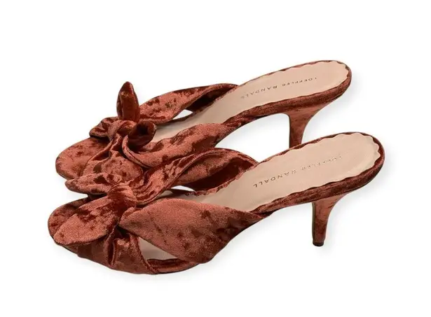 Loeffler Randall new š¤ Luisa Knotted Kitten Heel Sandals š¤ Brisque Velvet š¤ 10B