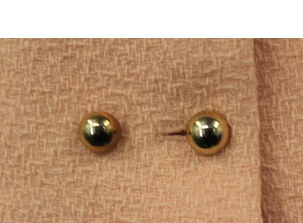 Milly Blazer Womens Double Breasted Collar Gold Buttons Wool 4 Peach Orange