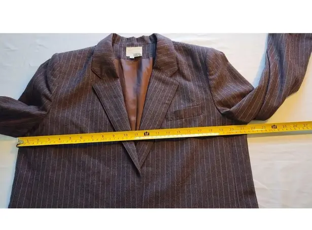 Vintage 1950s Tailored by Handmacher Wool Skirt Suit Set Size 14 USA Gray