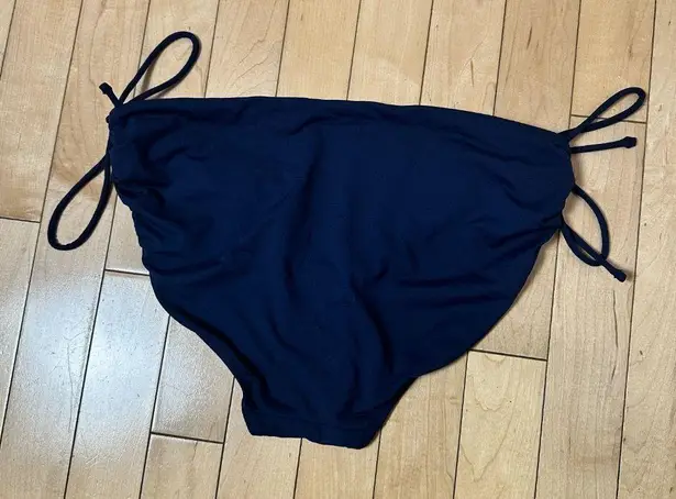 Athleta Cinch Full Bottom Navy Swimsuit bikini bottoms size Medium