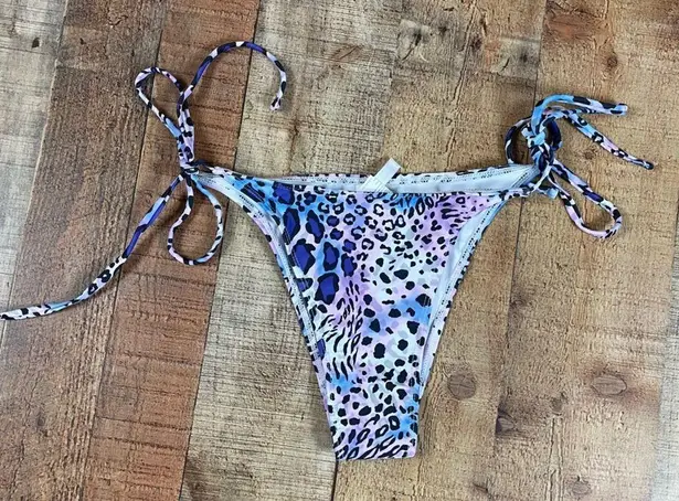 Ekouaer NEW Large Triangle Bikini Set Cover Up Tie Dye Animal Print Pastel Pool