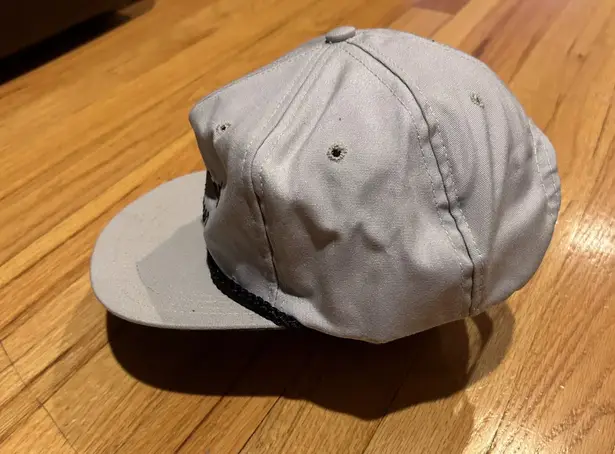 Vintage Auctioneer Rope Leather Adjustable Strap Baseball Hat Cap Louisville USA Gray