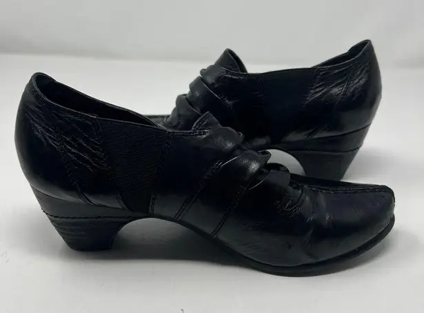 Canal Grande Leather Black Slip On Shoes Size 36 Business Casual