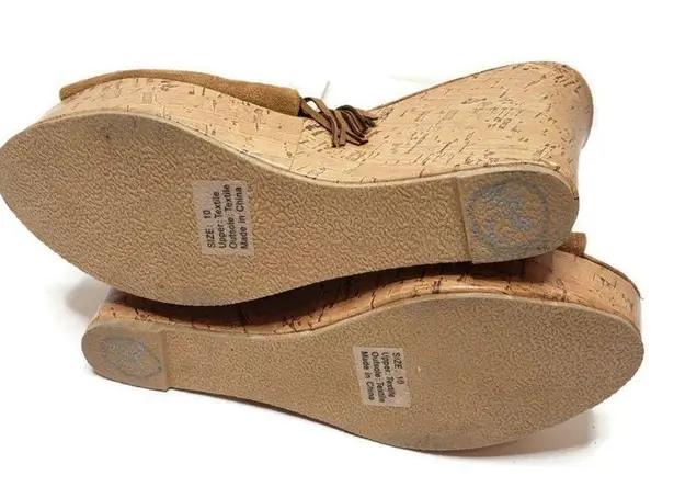 Olivia Miller NWOT laser cut cork wedge sandal 10