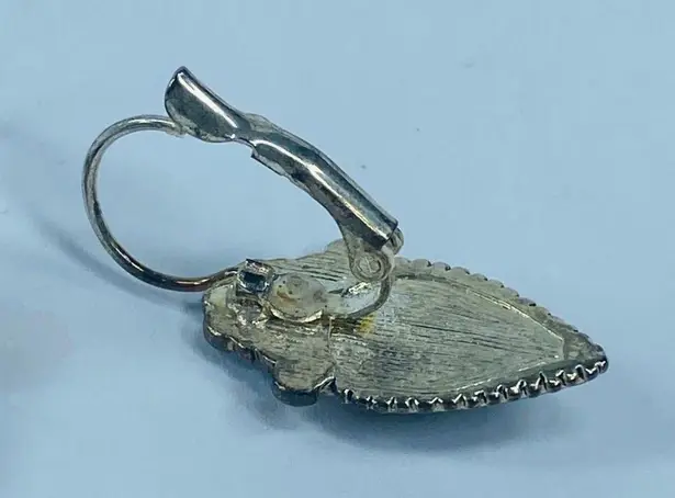 Multicolor Abalone Shell Pierced Earrings in Silver Tone Metal