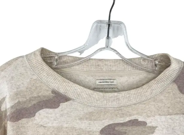 American Eagle  Ahhmazingly Soft Jegging Fit Sweatshirt Oversized Beige Camo