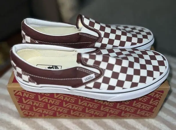 Vans NWT Classic Slip On in Theory Checkerboard size Men 9.0 Women 10.5