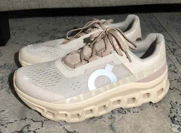 On Cloud Cloudmonster Women's Running Shoes Moon/ Fawn Size 10