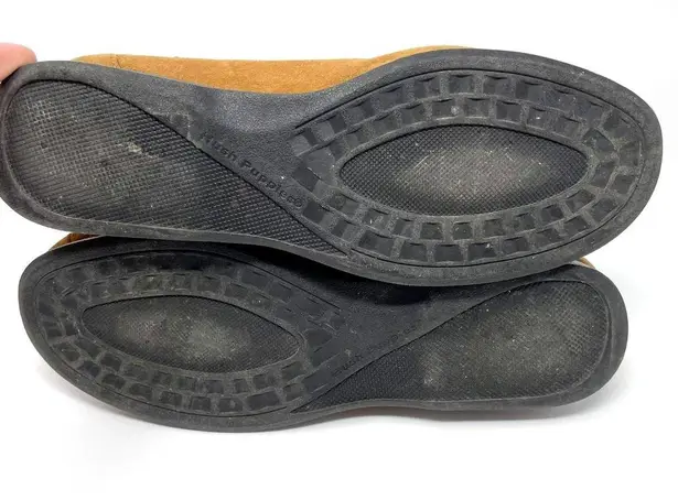 Hush Puppies Women's Brown Suede Loafers Comfortable Casual Shoes