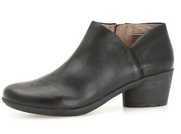 Dansko  Raina Black Burnished Leather Booties