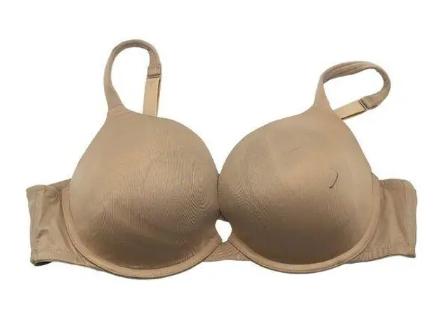 Cacique Modern Lightly Lined Lounge Bra Beige Nylon & Spandex Underwire 42C