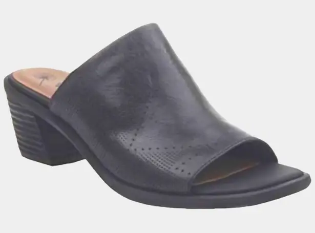 OTBT Women's Southwest Heeled Leather Slip On Sandals Size 8