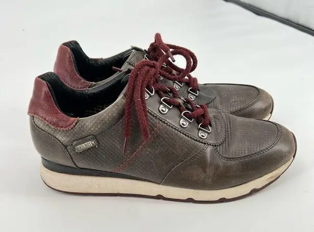 Pikolinos Mundaka Womens Shoes Sz 10.5-11 US 41 EU Gray Cuero Olmo Sneakers