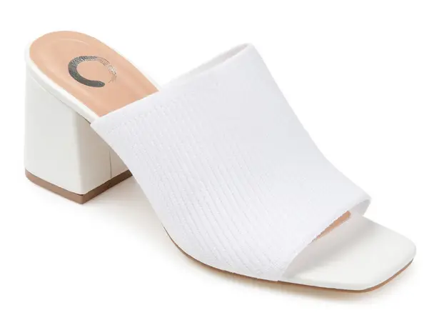 Journee Collection Women's Lorenna Block Heel Slide Sandals- Size 12