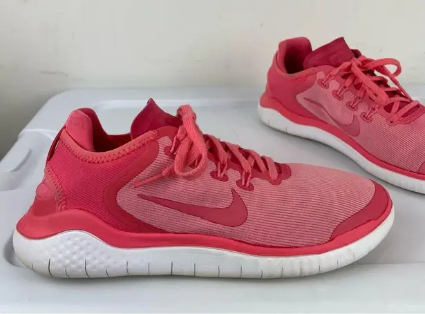 Nike  Womens Free Run Sun Running Shoes Sz 9.5 Athletic Sea Coral Pink