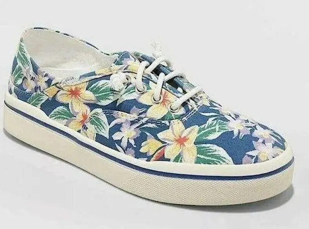 Mad love Women’s Kendra Floral Canvas Lace Slip On Sneakers Shoes Size 6