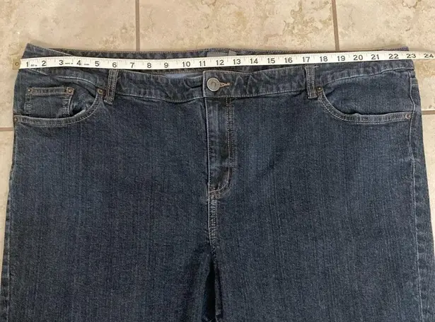 Venezia Yellow Square Bootcut 32” Inseam Jeans Size 28W