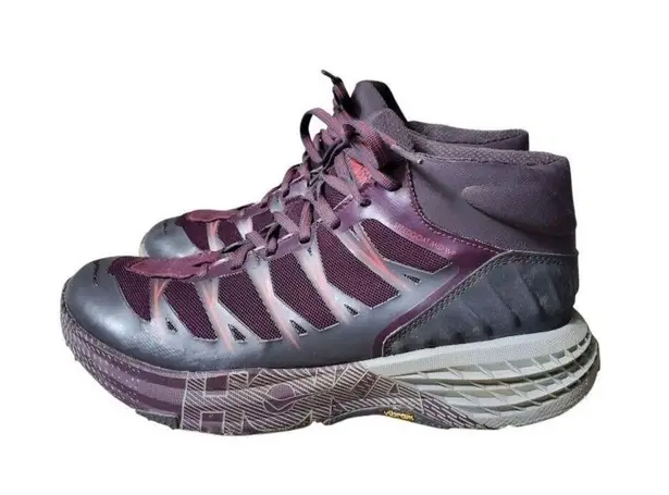 Hoka Women's Speedgoat Mid Waterproof Trail Running Shoes Size 7.5 Plum Purple