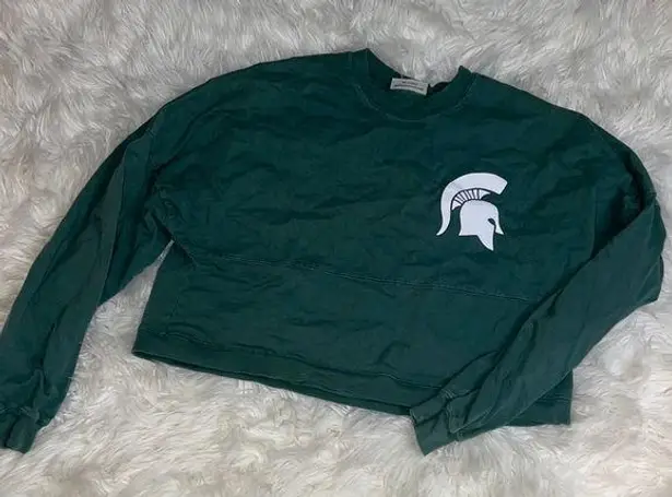 Spirit Michigan state university cropped long sleeve