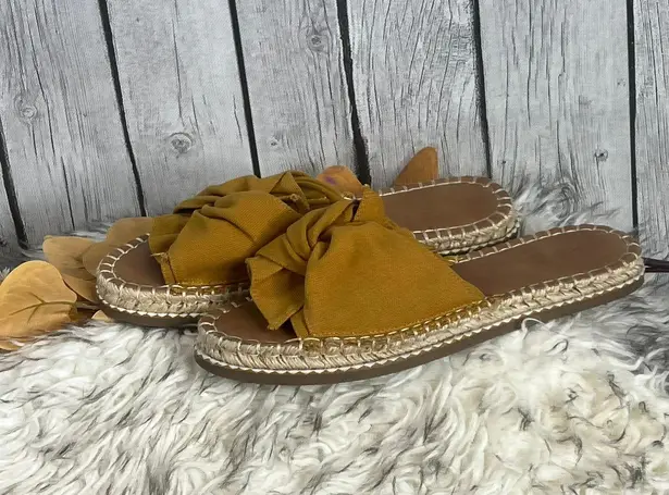 Universal Standard š Mustard Knot Espadrille Sandals ā Siz8