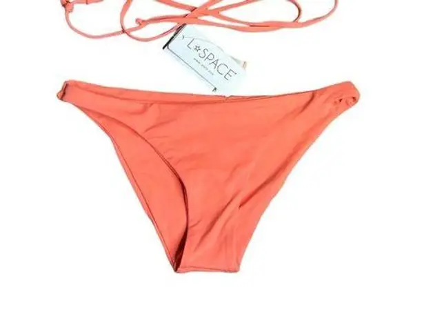 l*space NWT L* Peach Bikini 2 Piece Maggie Triangle Top Camacho Bottoms XS / S