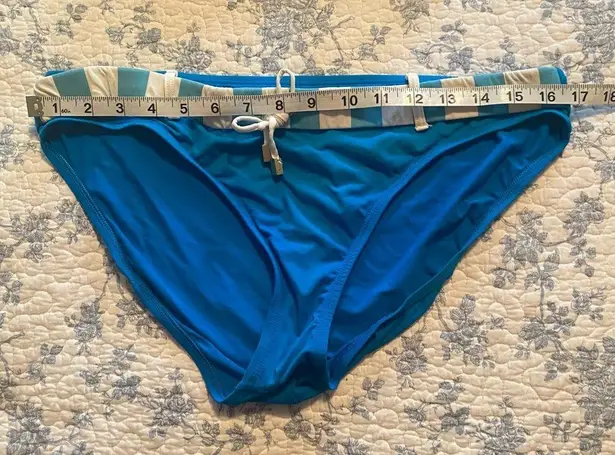 Bleu Rod Beattie Blue | Rod Beattie Strapless Blue and White Stripe Bikini Swimsuit Size 12