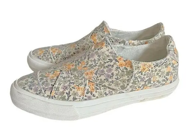 Gypsy Jazz Lavender Yellow Floral Ivory Sneaker Size 8